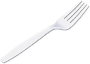 FH217 Heavyweight Cutlery, Forks, White, 1000/Carton - Picture 1 of 5