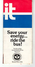 Ithaca Transit Bus Schedule Jan 1979 City of Ithaca NY IT Cornell University