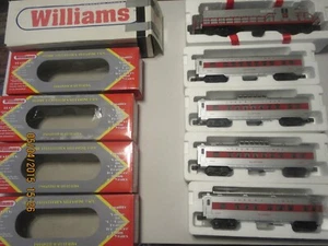 O scale Williams Burlington passenger train. GP-7 with (4) 60' madison cars. - Picture 1 of 4