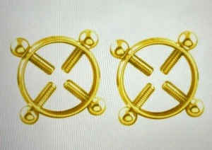 Sexy Non-Piercing Gold Adjustable Nipple Rings - Picture 1 of 7