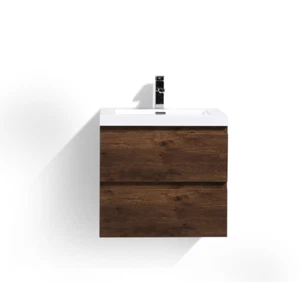 BOHEMIA LINA 24" WALL MOUNTED BATH VANITY WITH REINFORCED ACRYLIC SINK \MOB24 - Picture 1 of 78