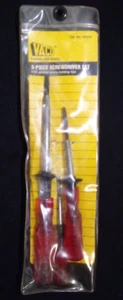 VACO SK234 3 PC FLAT HEAD SCREWDRIVER SET W/SCREW HOLDING TIP KLEIN TOOLS USA K - Picture 1 of 2