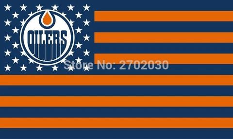 Edmonton Oilers Flag 3x5ft Banner Polyester Ice Hockey Stanley  Cup oilers001 Cover