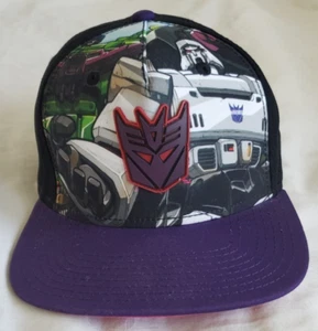 Hasbro Transformers 2014 Ball Cap Hat Adjustable Snapback Youth OSFM Decepticons - Picture 1 of 14