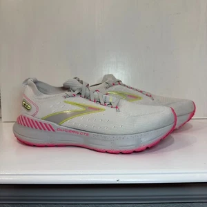 Brooks Glycerin GTS 20 Guiderails Womens White and Gray Size 9.5 Running Shoes - Picture 1 of 6