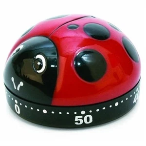 Temporizador mecánico de cocina Kikkerland Ladybug rojo 60 minutos KT21-A - Imagen 1 de 1