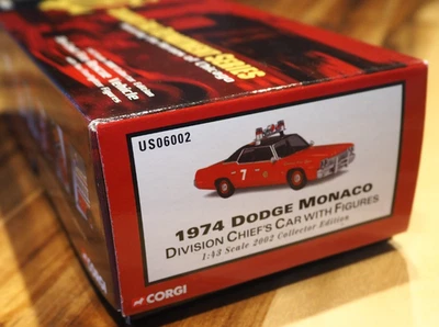 Corgi Special CFD 1:43 Limited Edt. Dodge Monaco Division Chiefs Car m. Figuren - Bild 1 von 3