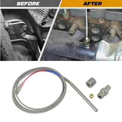 2M Silver Kit Pyrometer Gauges Replacement Exhaust Gas Temperature Probe 1/8 NPT Foto 1 de 4