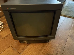 Moniteur CRT Sony CPS-14F1 14” RGB Noir Trinitron - MSX / Retro Gaming - Rare - Photo 1/19