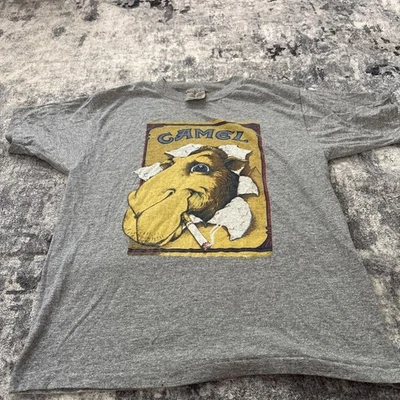 Vtg 80s Heather Gray Joe Camel Cigarettes T-Shirt Tri Blend Rayon, L Sneakers - Image 1 of 4