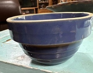 De colección Pequeño Esmalte Azul Mezclador Cerámica Gres 5" Colmena Granja Cabaña Propulsor - Imagen 1 de 5