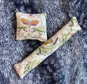 Handmade Multicolored Moth Floral Print Catnip Infused Kick Stick Cat Toy Set - Picture 1 of 6
