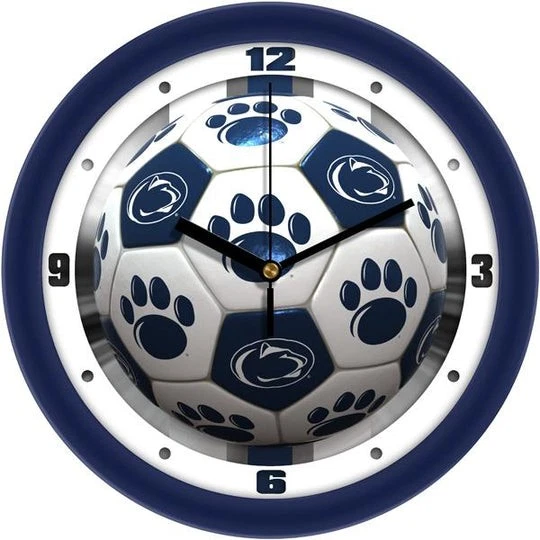Penn State Nittany Lions Soccer 11.5" Wall Clock with Silent Sweep - Image 1 of 1