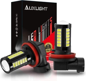 AUXLIGHT H11 H8 H11LL H8LL H16 (Japanese) LED Fog Light Bulbs H11, White - Picture 1 of 8