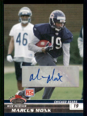 2008 Stadium Club Rookie AUTO #169 Marcus Monk E - Image 1 of 2