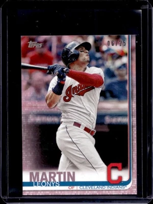 2019 Topps On-Demand Mini Leonys Martin Pink #6/25 Indians - Image 1 of 2