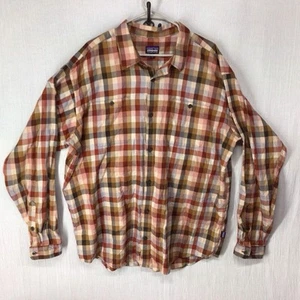 Patagonia Men’s 2XL Long Sleeve Flannel 53837 Organic Cotton Light Weight - Bild 1 von 8
