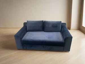 Sabai Elevate 99 Corner Sectional Sofa Couch - Indigo Recycled Velvet FFE258-483 - Picture 1 of 7