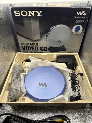 RARE SONY D-VE45 Vintage Portable Video CD Player & Discman Open Box,Good As NEW - Image 1 of 4