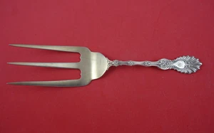 Radiant by Whiting Sterling Silver Toast Fork Faint Gold Wash 7 5/8" - Picture 1 of 2
