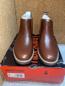 Deer Stags Zane Jungen Kleinkind-Jugend Stiefel GRÖSSE 3M Redwood/Dk Brown Neu im Karton - Bild 1 von 8