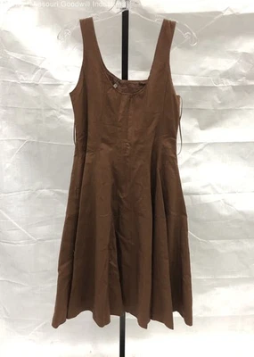 Vestido para mujer Elie Tahari chocolate con leche sin mangas talla 8 Foto 1 de 4