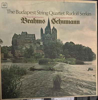 BRAHMS Quartets & SCHUMANN Qut - SERKIN & BUDAPEST QUARTET COLUMBIA ST 2EYE 2LP - Image 1 of 4