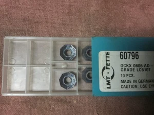 LMT OCKX 0606 AD-TR | New Carbide Inserts | 60796 | Grade LC610T | 6 pcs - Picture 1 of 2
