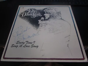 JOHN DAVIDSON - EVERY TIME I SING A LOVE SONG - LP - SIGNED - Imagen 1 de 2