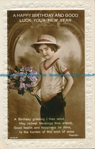 R024933 Grüße. Alles Gute zum Geburtstag und viel Glück im neuen Jahr. RP - Bild 1 von 2