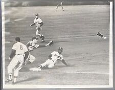 1961 Photo Type 1-Milwaukee Braves Hank Aaron Steals 3rd vs Los Angeles Dodgers