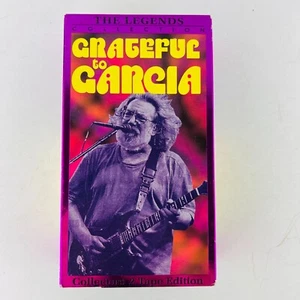 Grateful to Garcia VHS Video 2 Tape Set Jerry Garcia & The Grateful Dead - Picture 1 of 4