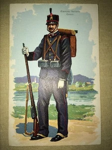 MILITARIA. Carte Postale : Costume Militaire Italien, Vers 1930. - Foto 1 di 2