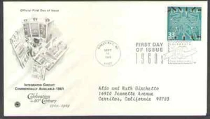 US. 3188 j. Integrated Circuit Commercially. Celebrate the Century. Artcraft FDC - Picture 1 of 1