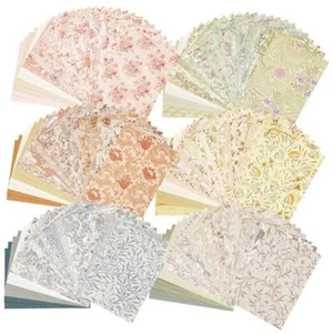 240 Pcs Vintage Floral Scrapbook Paper & Textured Paper & Label Journaling - Picture 1 of 8