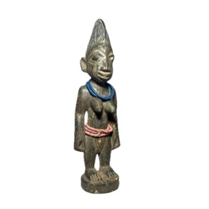 Figura Africana Yoruba Ere Ibeji Tallada a Mano Twin Spirit Nigeria Cuentas Art-602 - Imagen 1 de 24