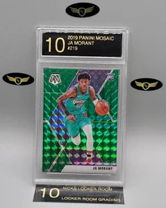 2019 Panini Mosaic Memphis Grizzlies JA MORANT #219 green rookie mint LRG 10 - Picture 1 of 2