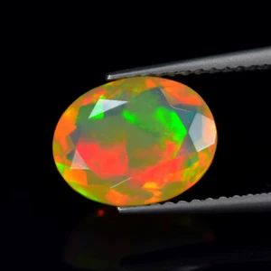 1.84Ct Ovalado_Agradable 3D Arco Iris Color Juego Sin Tratar Ópalo Welo Sólido - Imagen 1 de 1