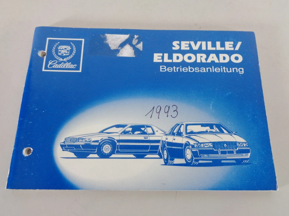 Manuale D'uso Cadillac Seville / Eldorado Anno Modello 1993 In Tedesco - Immagine 1 di 1