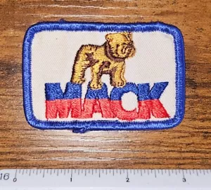 Vintage Mack Truck Transportation Bull Dog Logo Company Brand Hat Patch - Picture 1 of 1