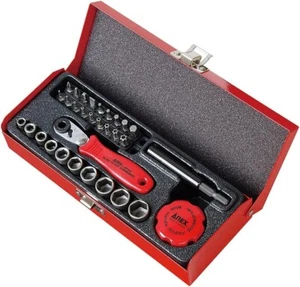 JAPAN ANEX n.525-28B Avvitatore per Uncinetto Punta Compatta 52 con Custodia Multiset - Foto 1 di 5