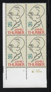 ALLY'S STAMPS US Plate Block Scott #2862 29c James Thurber [4] MNH [STK] - Picture 1 of 1