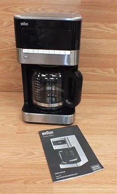 Braun (KF 7150) Black Brew Sense 12 Cup Drip Coffee Maker Bundle **READ**  - Image 1 of 4