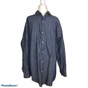 LANDS' END langärmliges geknöpftes Herrenhemd traditionelle Passform Baumwolle Größe 16 1/2 - Bild 1 von 8