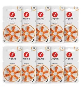 Signia Mercury Free Hearing Aid Batteries x180 Size 13 30 PACKS EXPIRY DEC 2025 - Picture 1 of 1