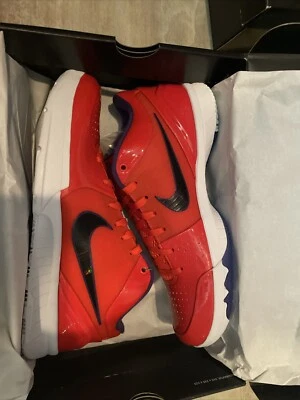 Size 11 - Nike Undefeated x Kobe 4 Protro Team Orange - Image 1 of 3