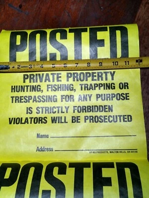 Posted No Trespassing Signs 12x12 Inch.  (12 Signs) - Image 1 of 4