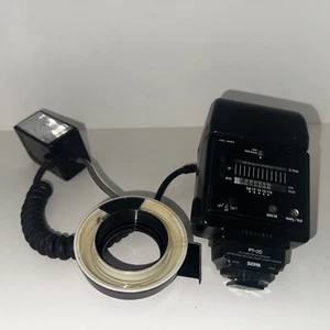 SUNPAK AUTO THYRISTOR DX-8R RING LIGHT MACRO FLASH SET FOR Minolta - Picture 1 of 7