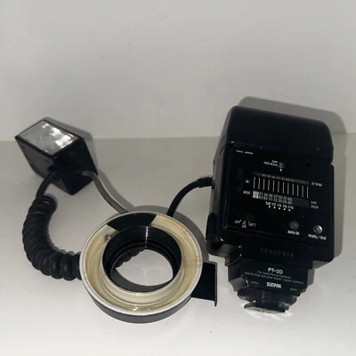 SUNPAK AUTO THYRISTOR DX-8R RING LIGHT MACRO FLASH SET FOR Minolta - Image 1 of 4