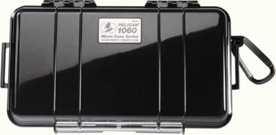 New Pelican 1060 Solid Black Micro Case includes pluck foam - Image 1 of 2